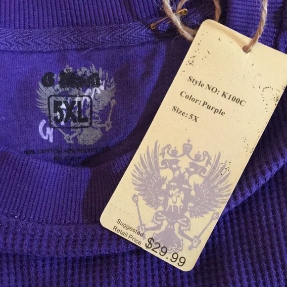 Purple Thermal Top - NWT 5X - Picture 4 of 4
